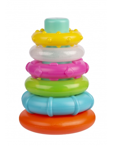 Playgro - Plastové navlékací kroužky pastelové